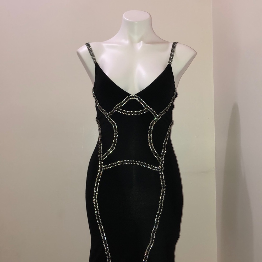 SKY rhinestones and chain  dress - Picture 3 of 5